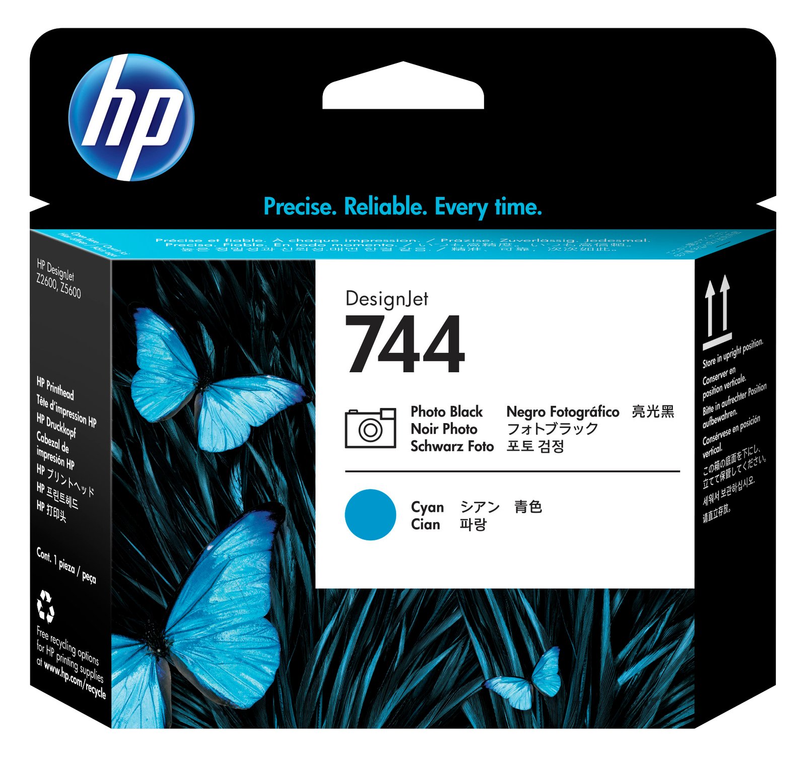 HP 744 - Cyan, Photo schwarz - Druckkopf - für DesignJet HD Pro MFP