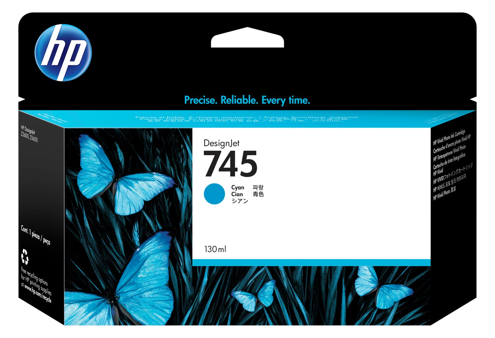 HP 745 - 130 ml - Cyan - Original - DesignJet