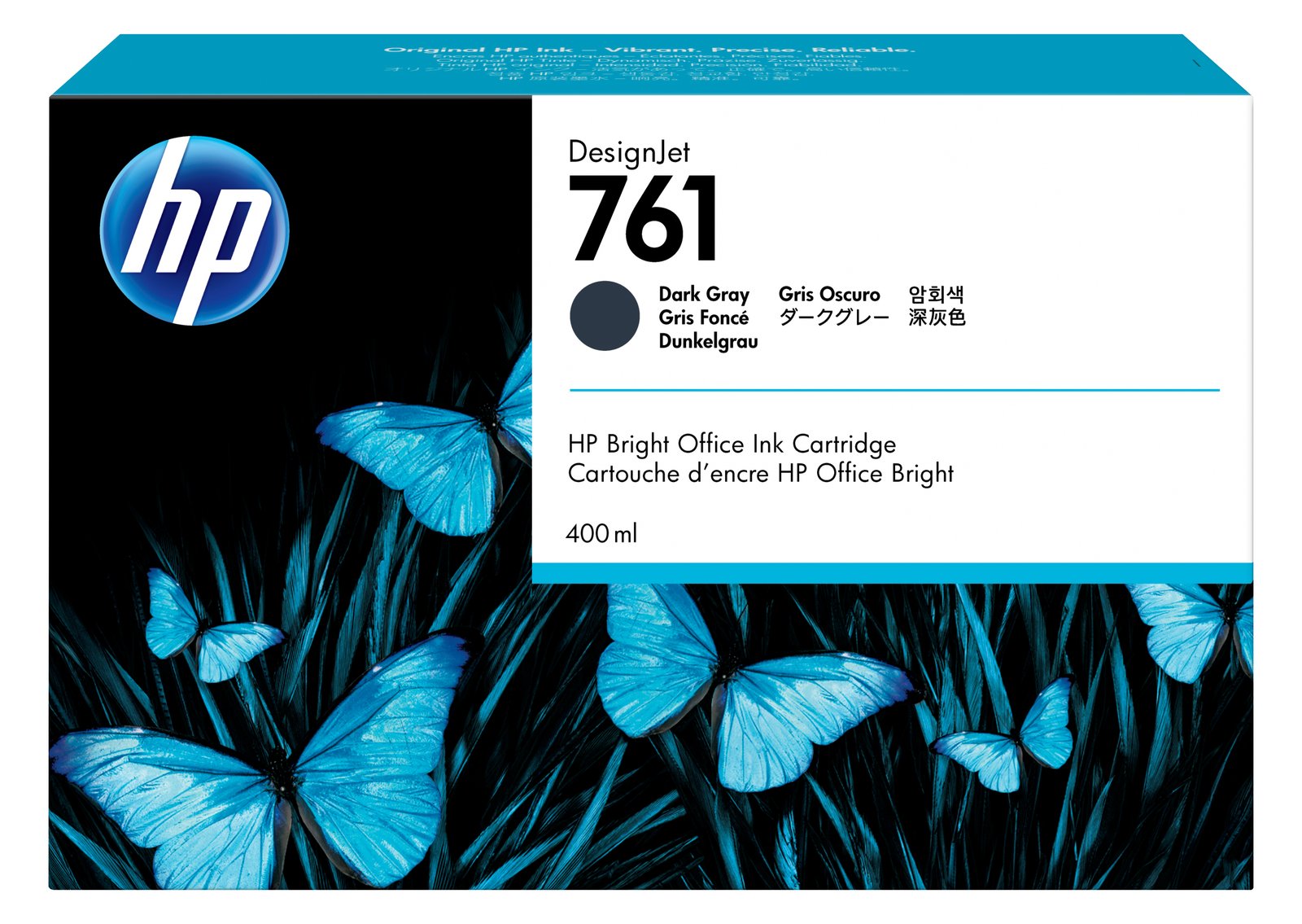 HP 761 - 400 ml - Dunkelgrau - Original - DesignJet