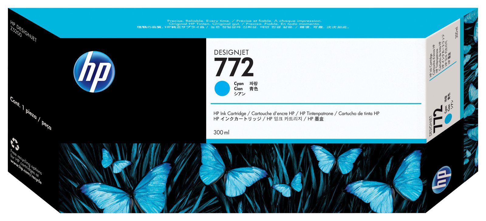 HP 772 - 300 ml - Cyan - Original - DesignJet