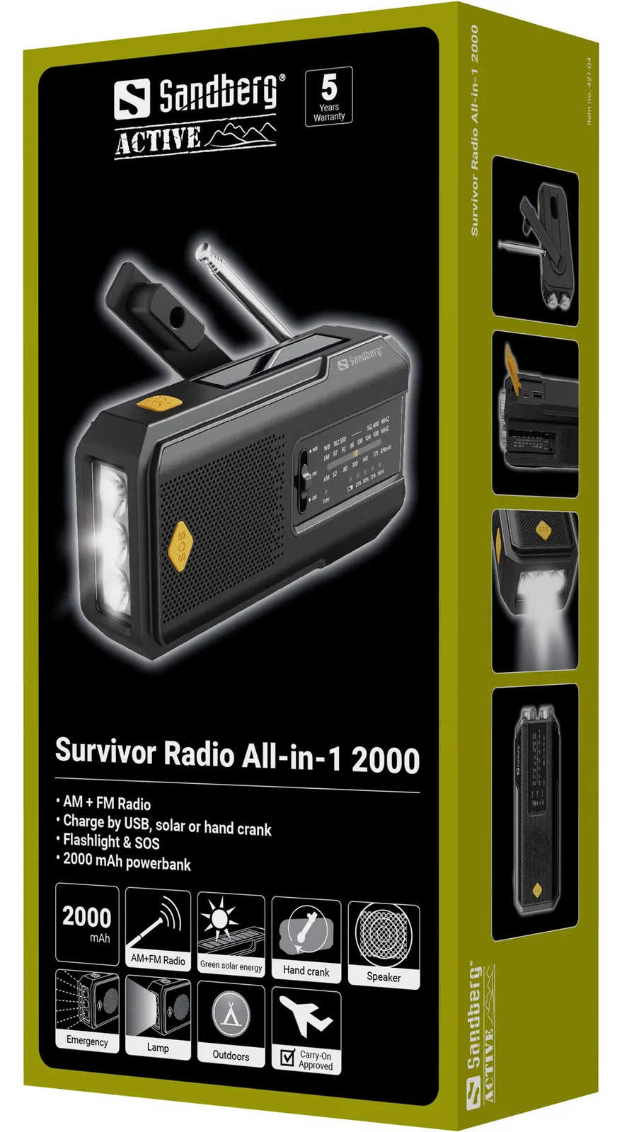 SANDBERG Survivor Radio All-in-1 2000 - Radio, Ansicht 2