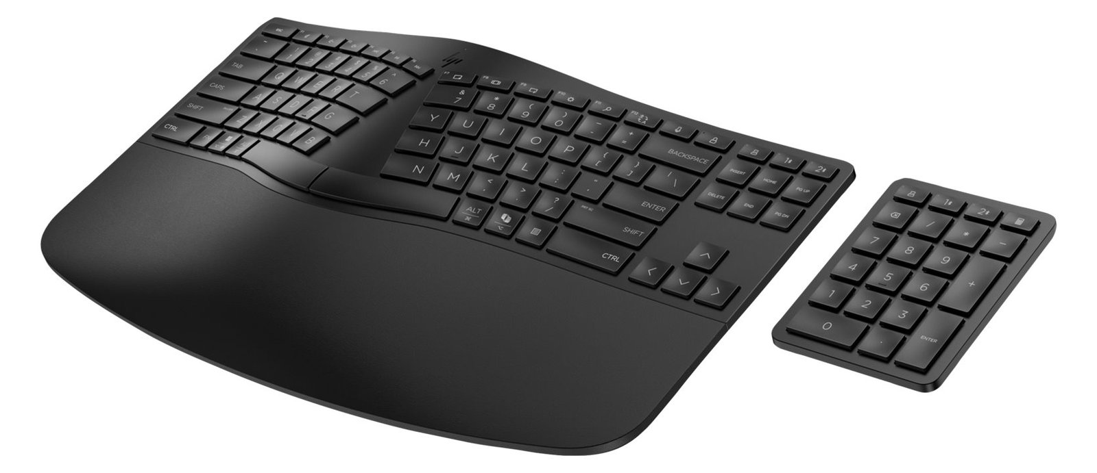 HP 960 - Tastatur-und-Tastenfeld-Set - 2-Zonen-Layout, separater Ziffernblock, kurzer Tastenhub - TL: Belgisch, AZERTY
