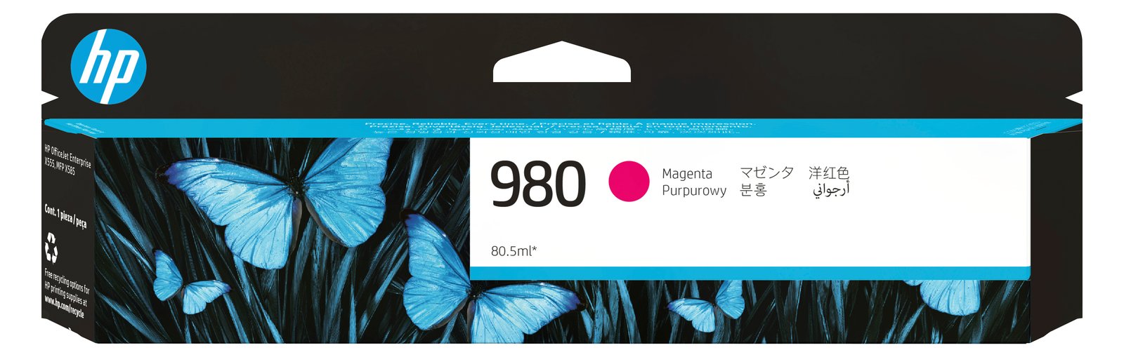 HP 980 - 86.5 ml - Magenta - Original - Tintenpatrone
