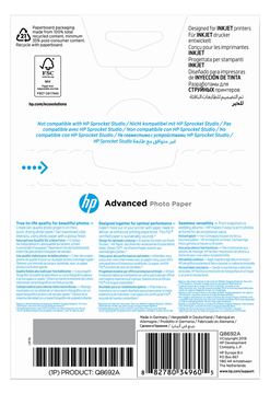 HP Advanced Glossy Photo Paper - Glänzend - 100 x 150 mm von LumaTech