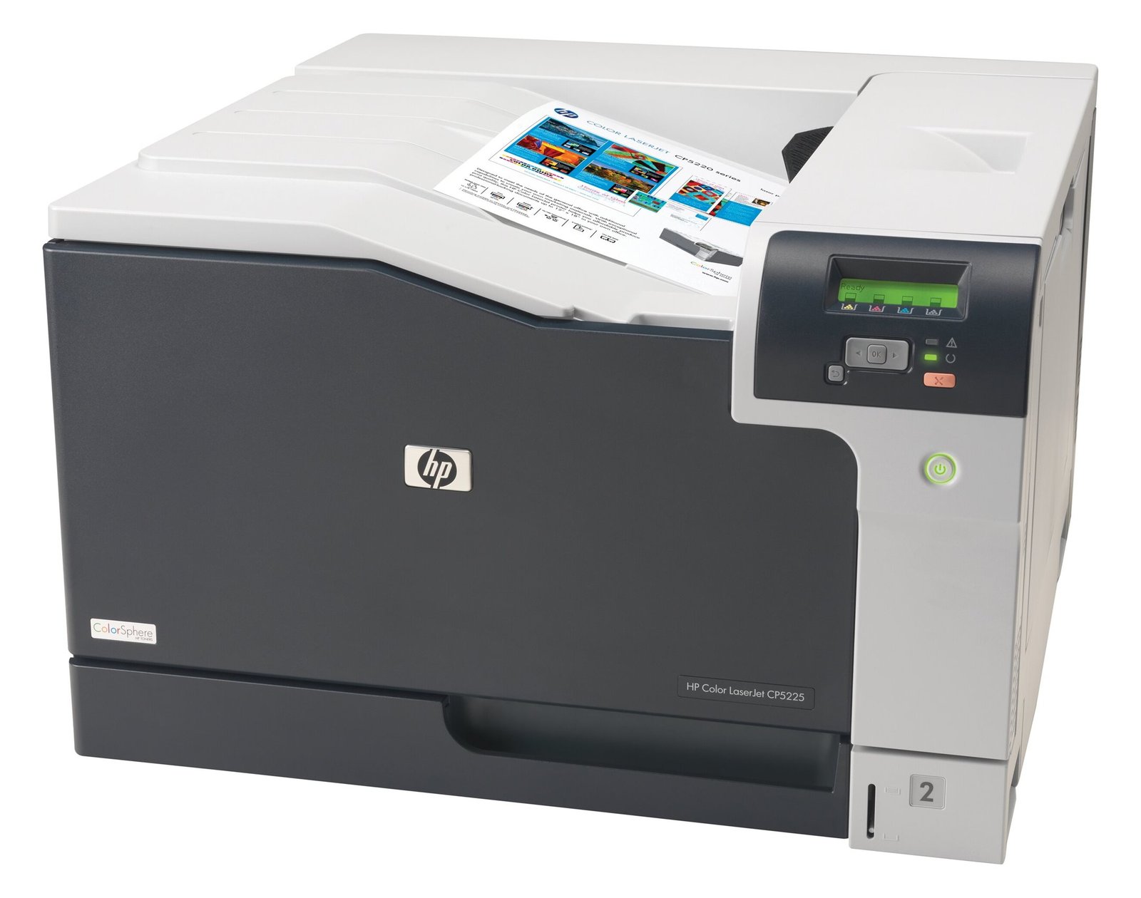 HP Color LaserJet Professional CP5225n - Drucker - Farbe - Laser - A3 - 600 dpi - bis zu 20 Seiten/Min. (einfarbig)/