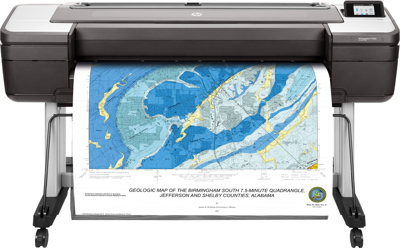 HP DesignJet T1700dr - 1118 mm (44) Großformatdrucker