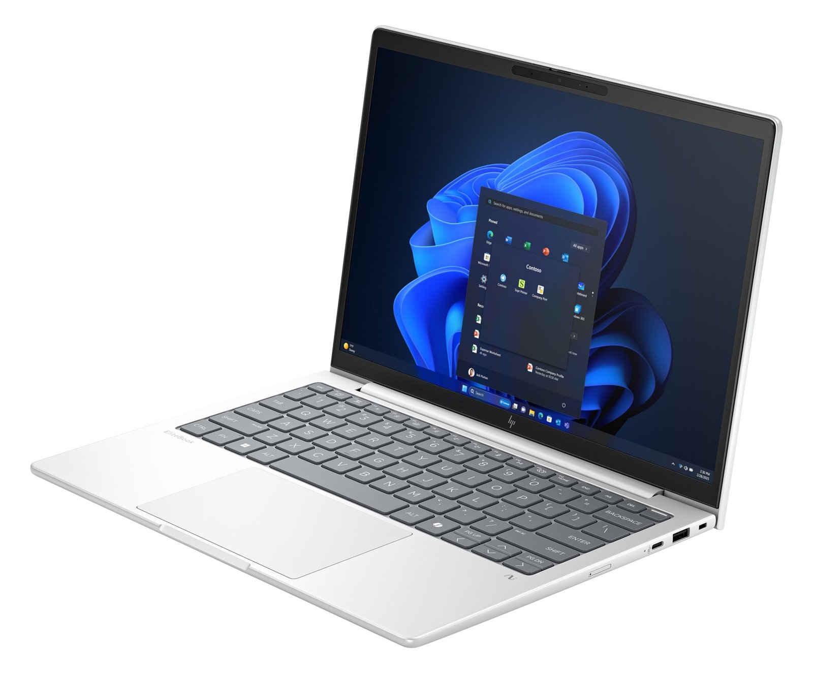 HP EliteBook 8 G1a Notebook AI - AMD Ryzen 7 250 - Radeon 780M - 32 GB RAM - 512 GB NVMe - 13,3 - TL: Deutsch, QWERTZ