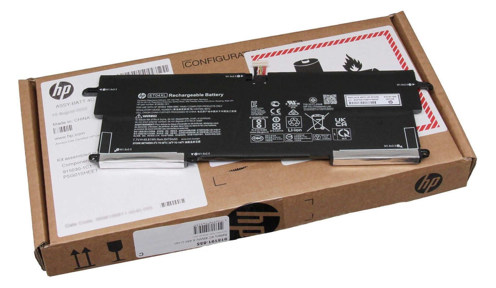 HP ET04049XL-PL Akku 49.81Wh Original - Akku - 6.470 mAh
