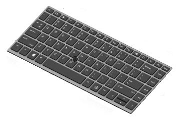 HP L15540-B31 - Tastatur - Tastatur mit Hintergrundbeleuchtung - HP - ZBook 14u G5 - TL: Niederländisch, QWERTY von LumaTech