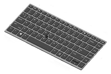 HP L15540-B31 - Tastatur - Tastatur mit Hintergrundbeleuchtung - HP - ZBook 14u G5 - TL: Niederländisch, QWERTY