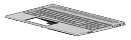 HP L35339-A41 - Gehäuse-Unterteil+Tastatur - Belgisch - Tastatur mit Hintergrundbeleuchtung - HP - Pavilion 15, Ansicht 2