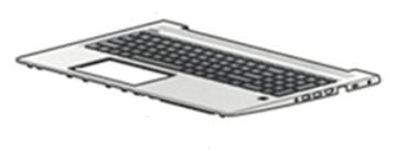 HP L45091-061 - Gehäuse-Unterteil+Tastatur - HP - ProBook 450 G6 - TL: Italienisch, QWERTY von LumaTech