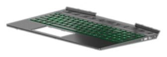 HP L57593-041 - Tastatur - 15,6 Tastatur mit Hintergrundbeleuchtung - HP - Pavilion Gaming 15-dk - TL: Deutsch, QWERTZ von LumaTech