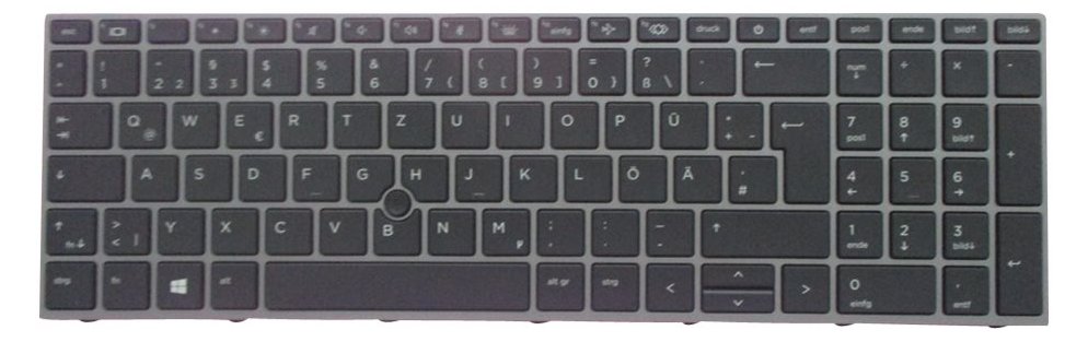 HP M20128-041 - Tastatur Tastatur mit Hintergrundbeleuchtung - HP - TL: Deutsch, QWERTZ