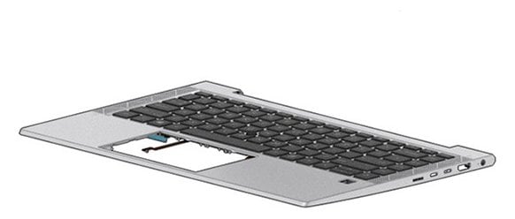 HP M52490-B71 - Tastatur - Tastatur mit Hintergrundbeleuchtung - HP - TL: Nordisch, QWERTY