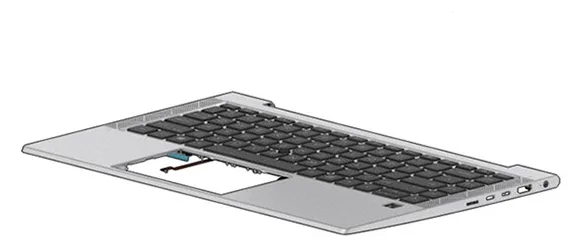HP M52490-B71 - Tastatur - Tastatur mit Hintergrundbeleuchtung - HP - TL: Nordisch, QWERTY, Ansicht 2