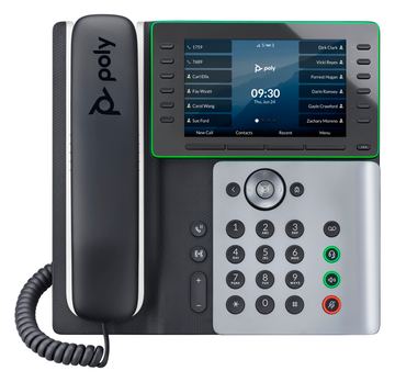 HP Poly Edge E550 - VoIP-Telefon mit Rufnummernanzeige/Anklopffunktion von LumaTech