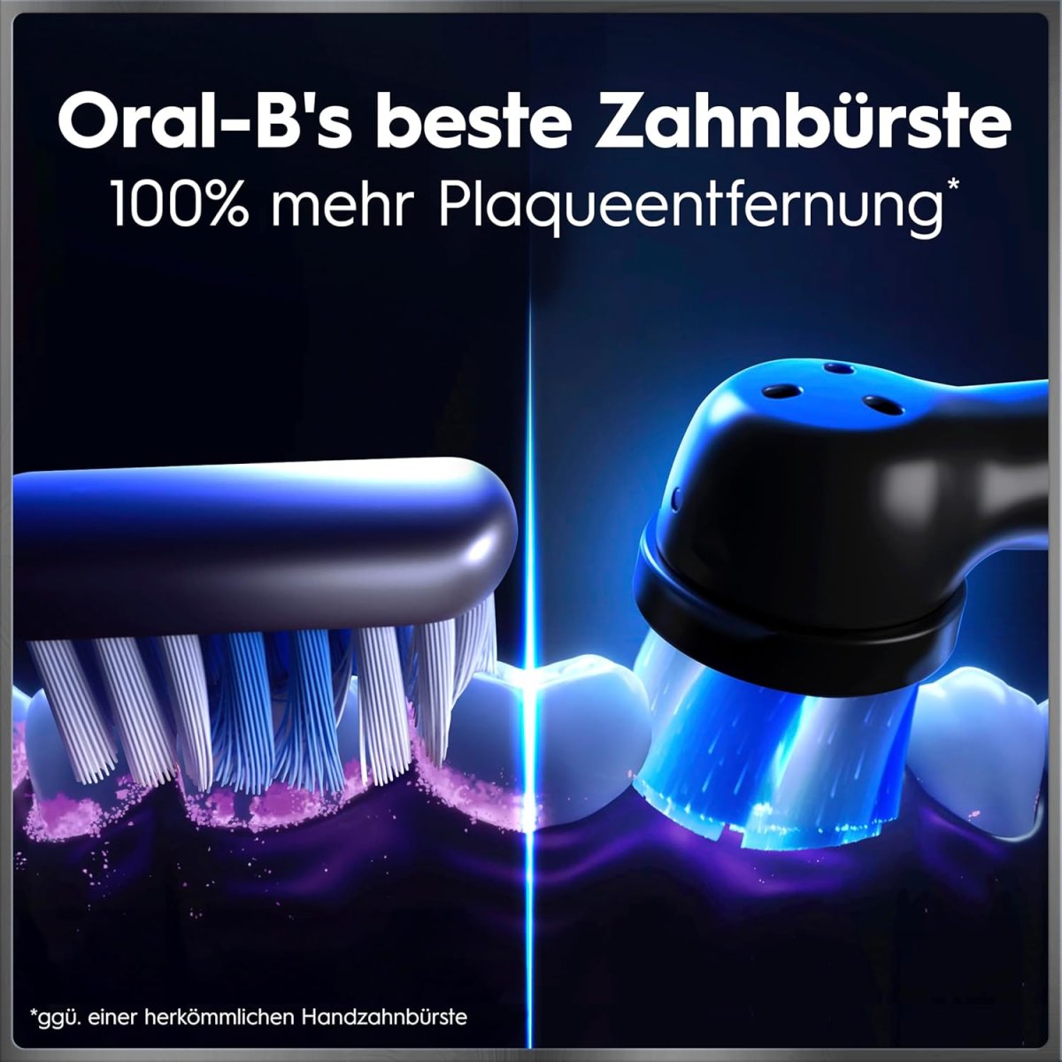 Oral-B iO Series 10 Elektrische Zahnbürste — Electric Toothbrush, Inkl. 3 Aufsteckbürsten, iOSense, Lade-Reise-Etui — 7 Putzmodi für Zahnpflege, Zahnbürste Elektrisch, Designed by Braun, Schwarz — Bild 4