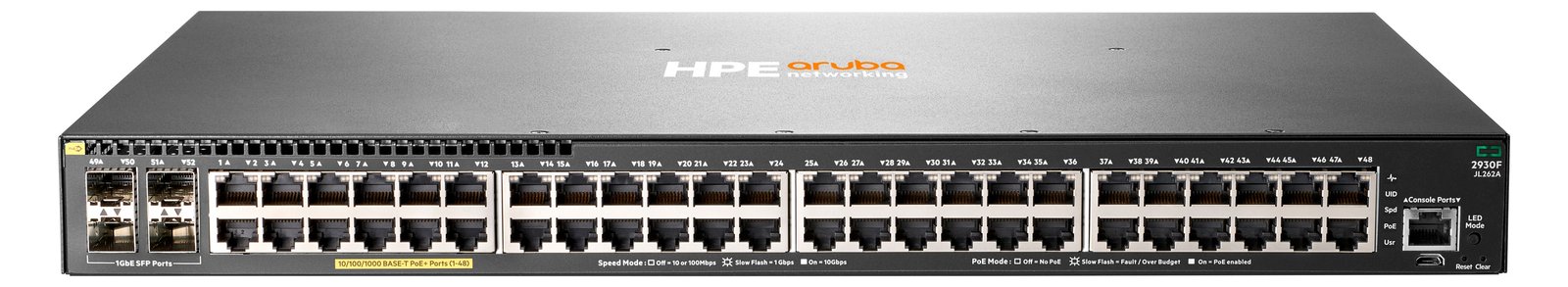 HPE 2930F 48G PoE+ 4SFP - Switch - Switch - Glasfaser (LWL)