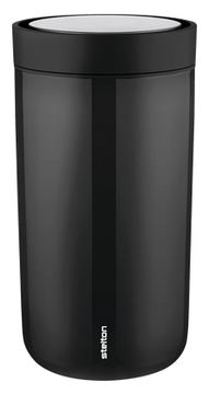 Stelton To Go Click - Schwarz - Edelstahl - Edelstahl - Edelstahl - Kaffee - Saft - Tee - 2 h von LumaTech