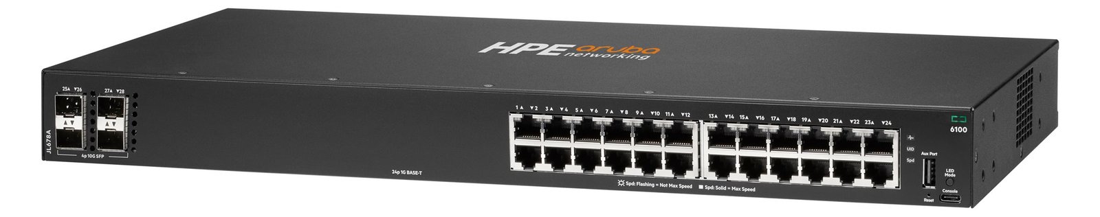 HPE Aruba 6100 24G 4SFP+ Switch - Switch - managed