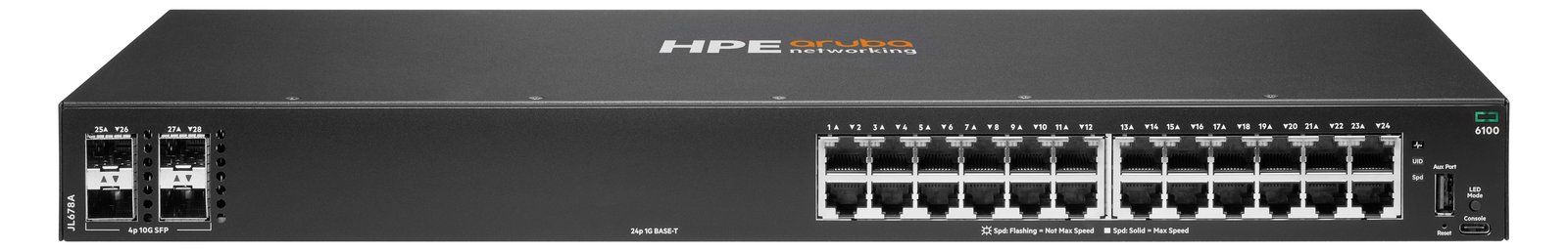 HPE Aruba 6100 24G 4SFP+ Switch - Switch - managed