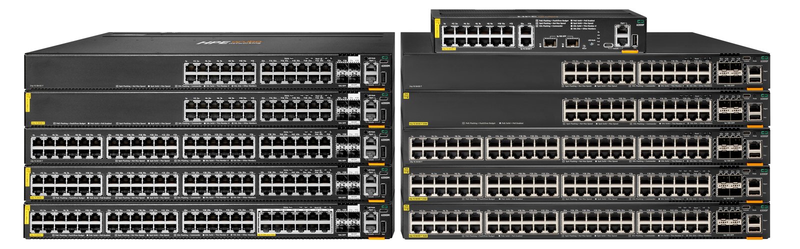 HPE Aruba 6200M 36G 12SR5 Class6 PoE 4SFP+ Switch - Switch - Max. Stacking Distance 10 kms - L3 - managed