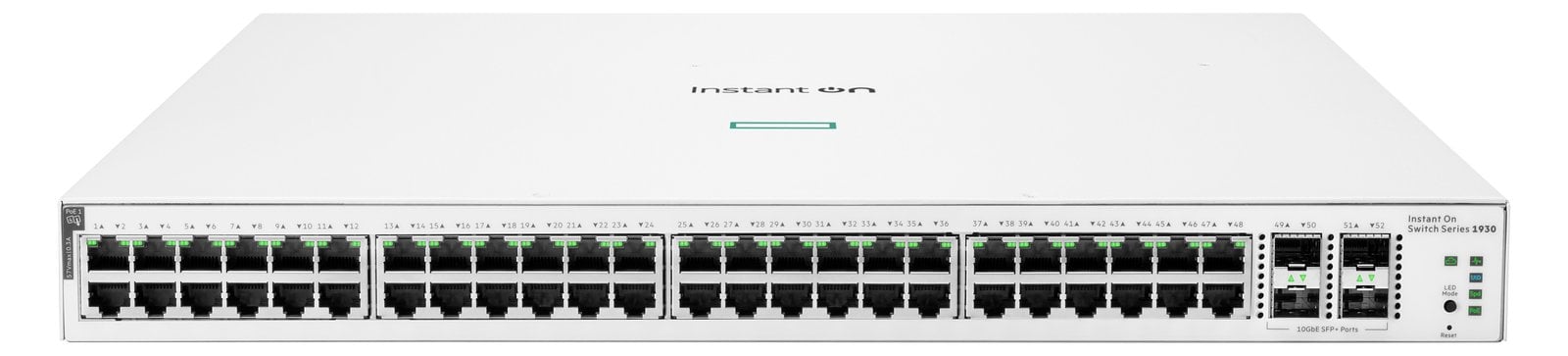 HPE Aruba Instant On 1930 48G Class4 PoE 4SFP/SFP+ 370W Switch - Switch - L3 - managed - 48 x 10/100/1000 (PoE)