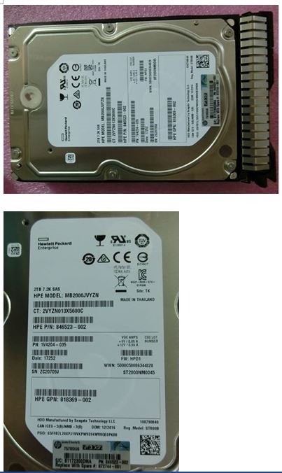 HPE Dual Port - Festplatte - 2 TB - Hot-Swap - 3.5 LFF (8.9 cm LFF)