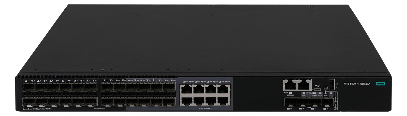 HPE FlexNetwork 5520 24G SFP 4SFP+ HI 1-slot Switch