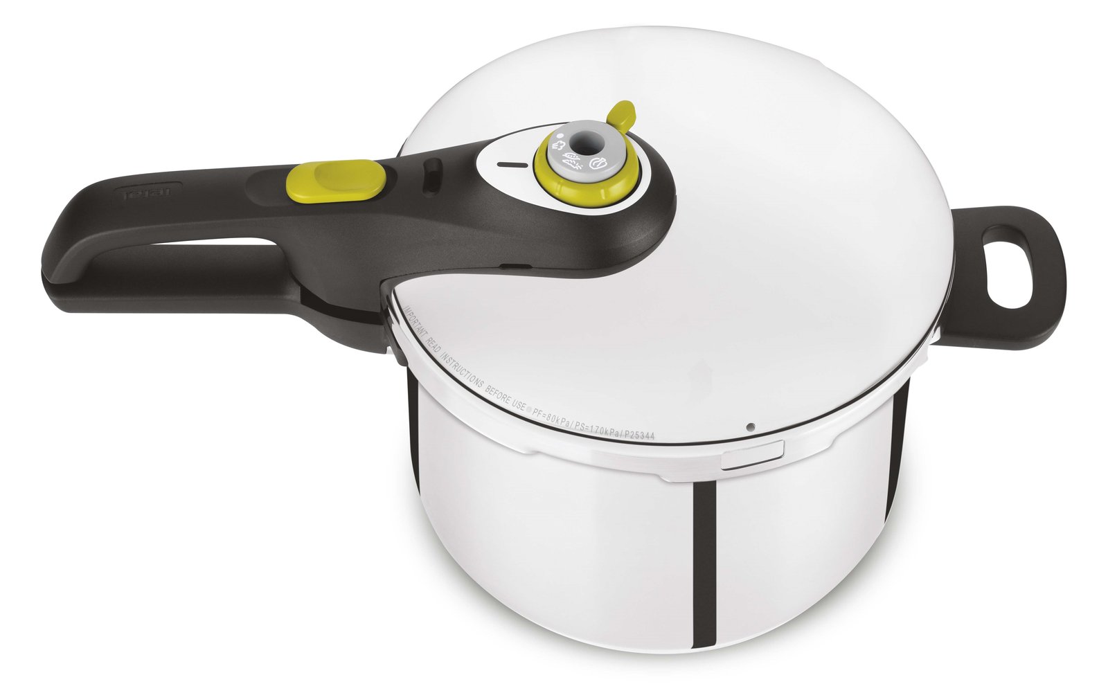 TEFAL P25307 - 6 l - Keramik - Gas - Halogen - Induktion - Versiegelte Platte - Schwarz - Edelstahl - 22 cm - Edelstahl