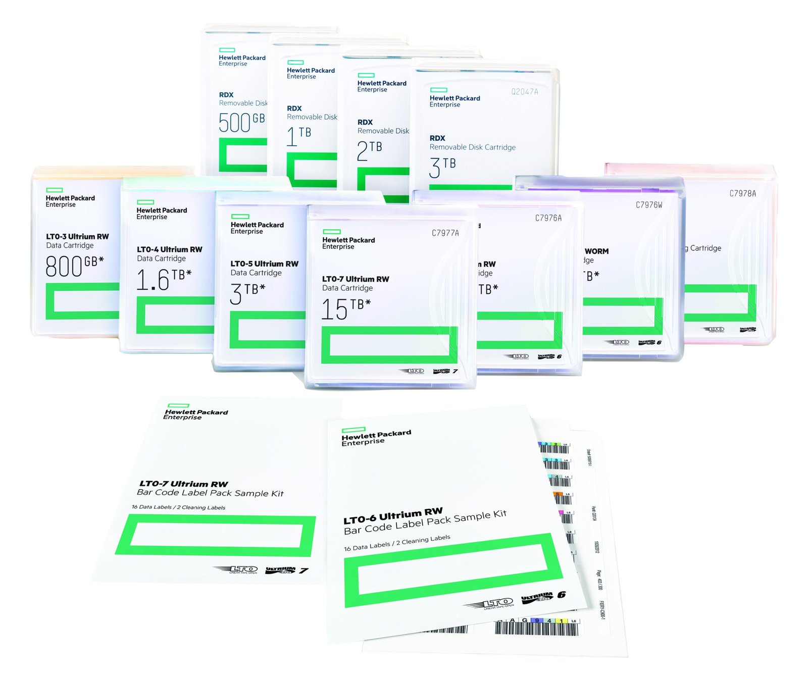 HPE LTO-5 Ultrium RW Bar Code Label Pack - Strichcodeetiketten