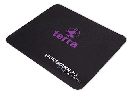 TERRA 9100000 - Schwarz - Violett - Monochromatisch - Anti-Rutsch-Basis - Gaming-Mauspad