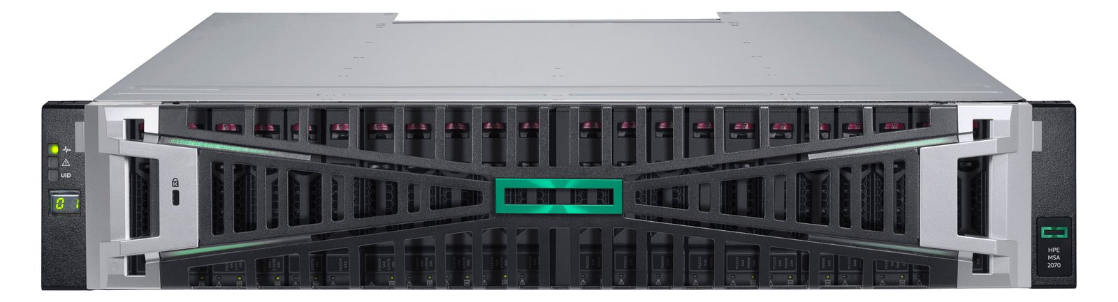 HPE Modular Smart Array 2070 10/25GbE iSCSI SFF Storage - Solid State Drive Array - 46 TB - 24 Schächte (SAS-3)
