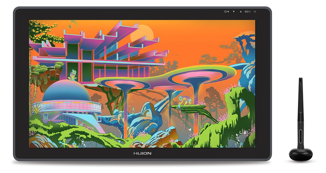 Huion Kamvas 22 Plus, Kabelgebunden, 476,64 x 268,11 mm, USB, 1 cm, Stift, 0,3 mm