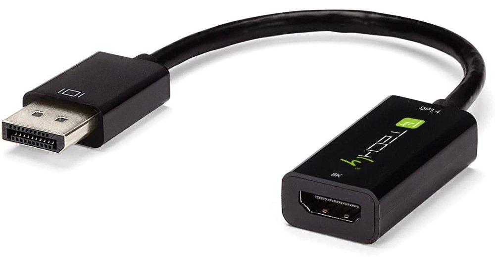 IC Intracom Adapter DisplayPort M 1.4 auf HDMI F aktiv 8K schwarz - Adapter - Digital/Display/Video