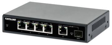 IC Intracom Intellinet - Switch - 4 x 10/100/1000 (PoE+) + 1 x Combo Gigabit SFP/RJ-45 (Uplink) von LumaTech