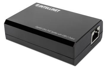 IC Intracom Intellinet PoE Splitter with USB-C Output, PoE++ / 4PPoE, Gigabit Ultra, IEEE 802.3bt, RJ45 In and Out von LumaTech