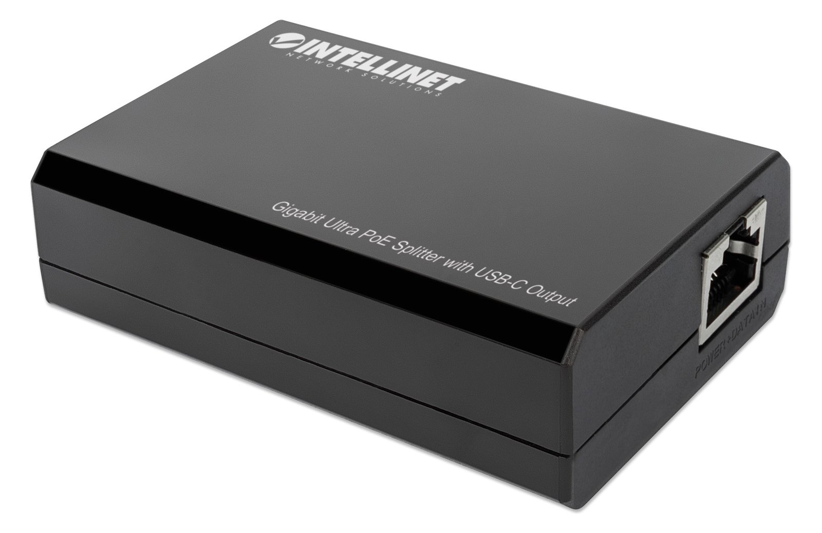 IC Intracom Intellinet PoE Splitter with USB-C Output, PoE++ / 4PPoE, Gigabit Ultra, IEEE 802.3bt, RJ45 In and Out
