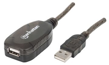 IC Intracom Manhattan USB-A to USB-A Extension Cable, 20m, Male to Female, Active, 480 Mbps (USB 2.0) von LumaTech