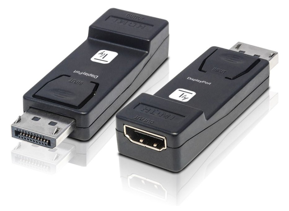 IC Intracom TECHly - Videoadapter - DisplayPort männlich eingerastet zu HDMI weiblich - Schwarz