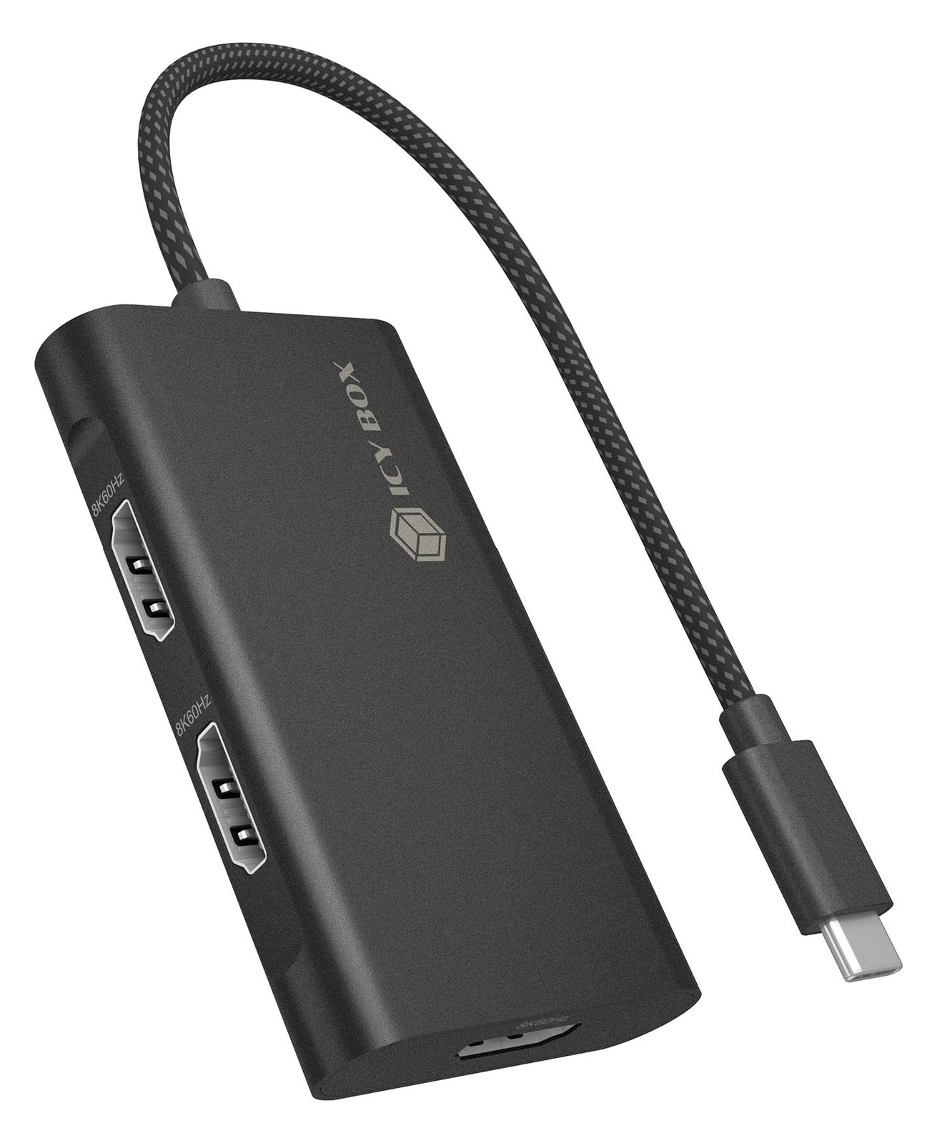 ICY BOX Adapter USB Type-C 3x HDMI-Videoausgänge - Adapter - Digital/Daten
