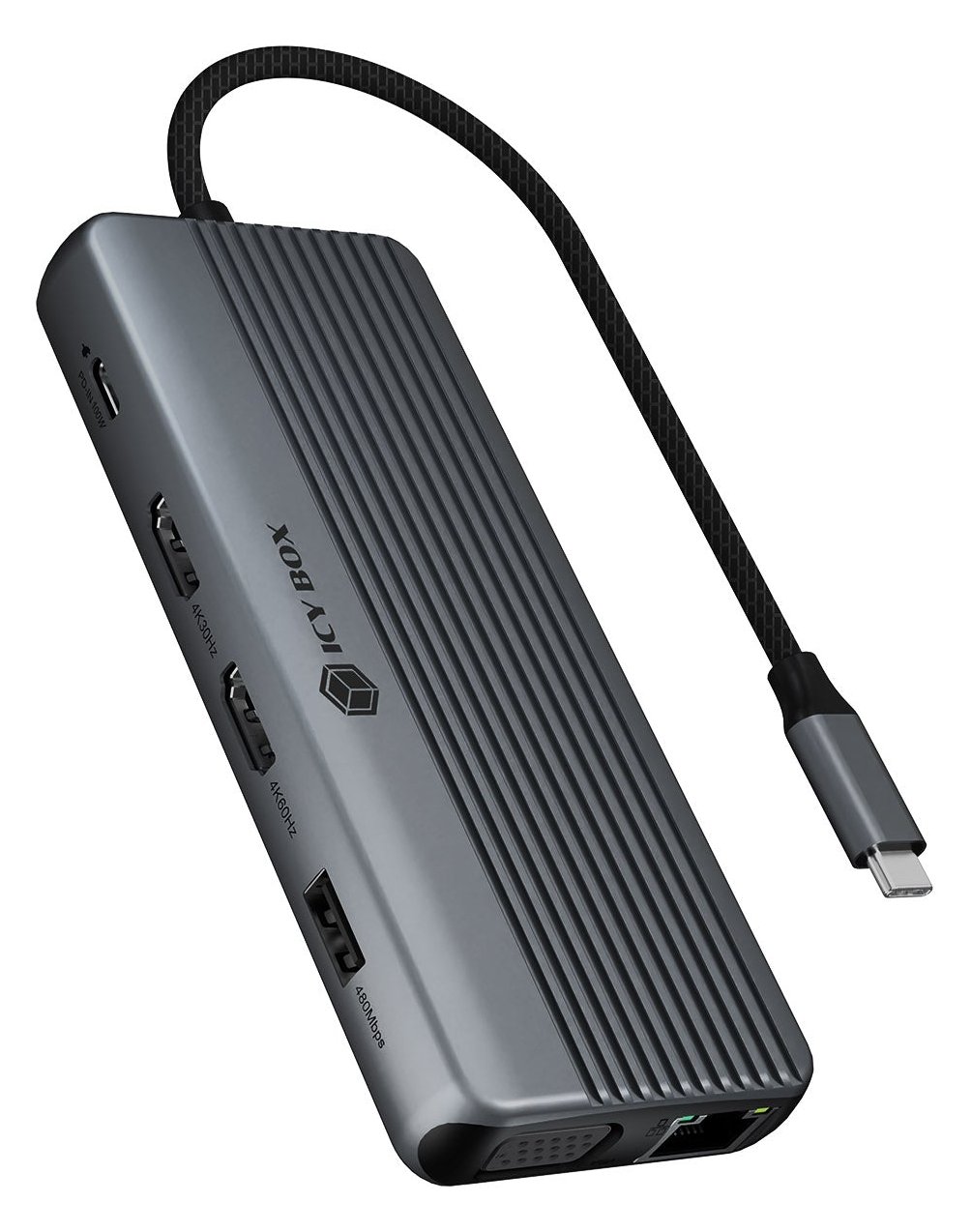 ICY BOX Docking Station 12-in-1 USB 3.2 Gen 1 Type-C