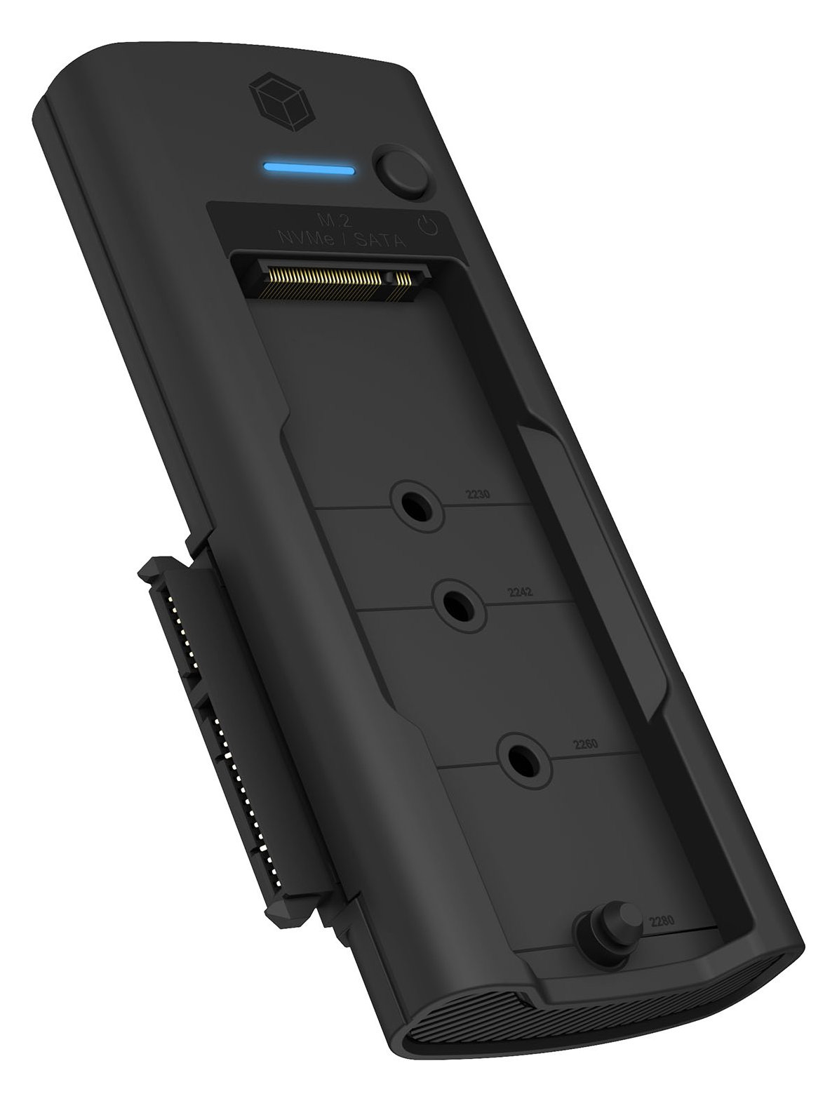 ICY BOX IB-180MS-C31 - HDD / SSD Dockingstation - 2,5 / 3,5 gemeinsam genutzt, M.2 (6,4 cm/8,9 cm gemeinsam genutzt)