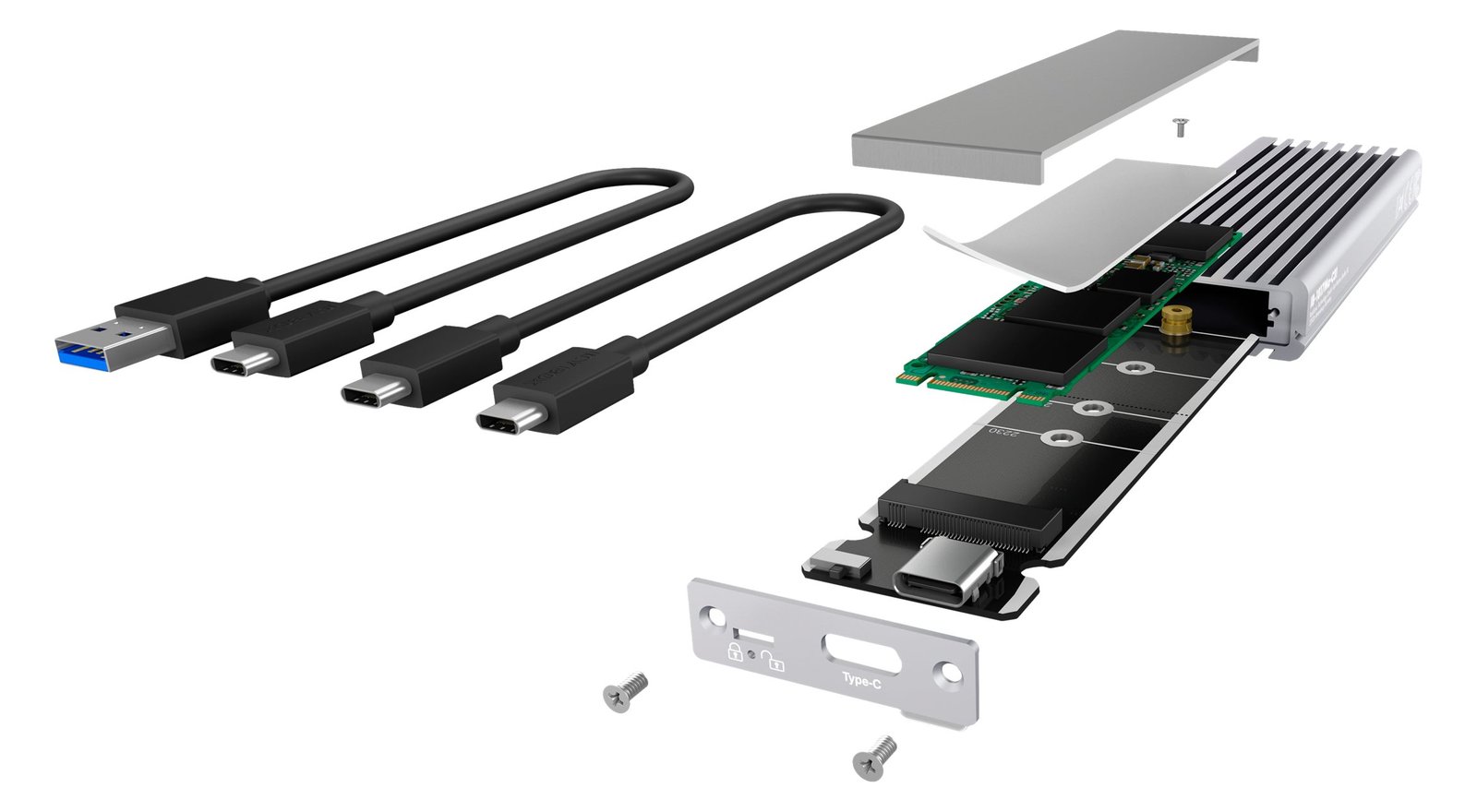 ICY BOX IB-1817Ma-C31 - Speichergehäuse mit Datenanzeige - M.2 - M.2 NVMe Card - USB 3.1 (Gen 2)