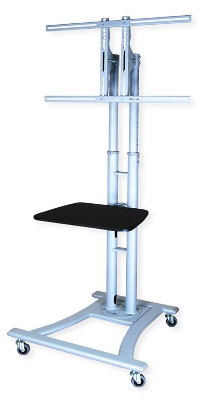 VALUE Wagen - für Flachbildschirm / DVD-Player - Silber - Bildschirmgröße: 69-152 cm (27"-60")