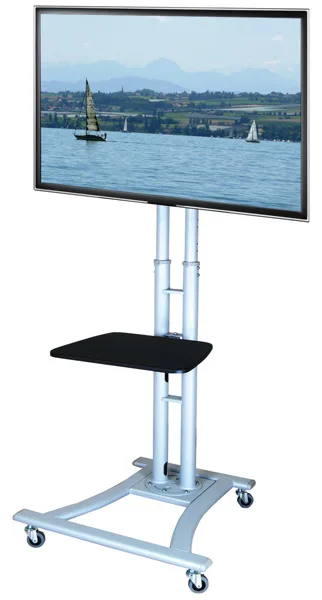 VALUE Wagen - für Flachbildschirm / DVD-Player - Silber - Bildschirmgröße: 69-152 cm (27"-60"), Ansicht 3