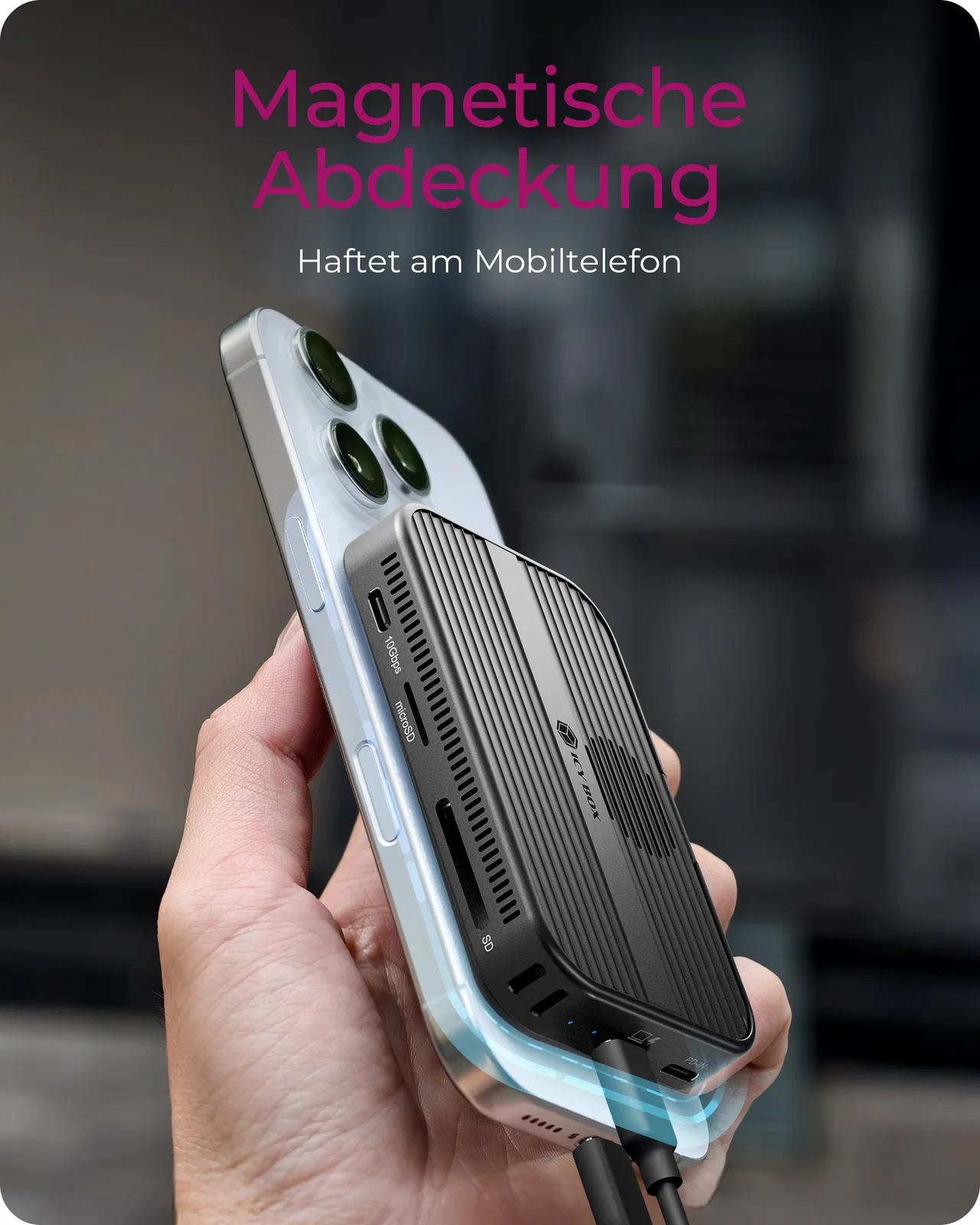 ICY BOX IB-DK4071M-CU31 - Dockingstation - USB-C 3.2 Gen 2, Ansicht 3