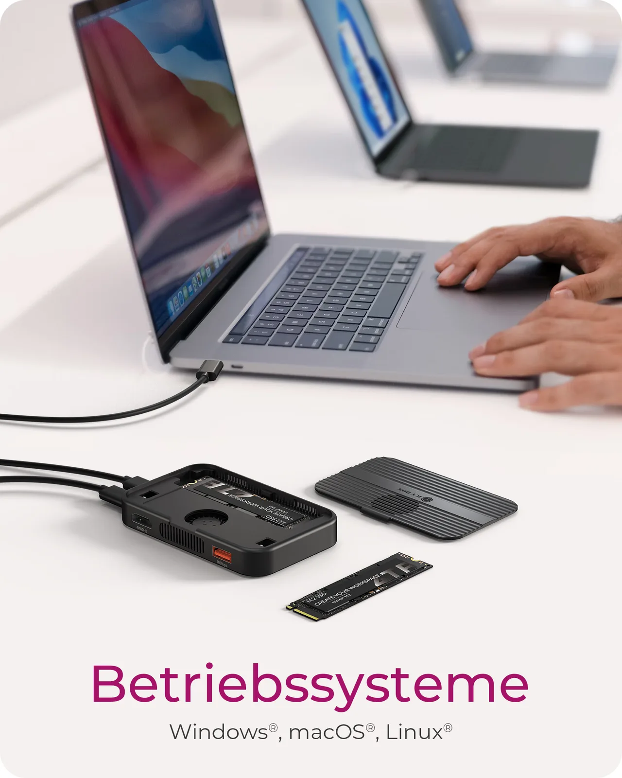 ICY BOX IB-DK4071M-CU31 - Dockingstation - USB-C 3.2 Gen 2, Ansicht 7