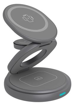 ICY BOX IB-SH101-CH - Kabelloses Ladegerät - 3-in-1 + AC-Netzteil von LumaTech